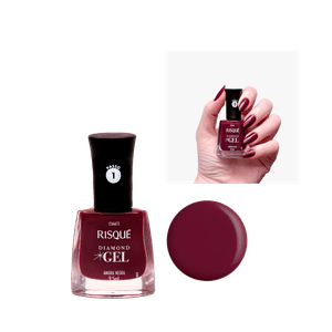 Esmalte Risqué Diamond Gel Amora Negra