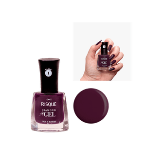 Esmalte Risqué Diamond Gel Calda de Blueberry Cremoso