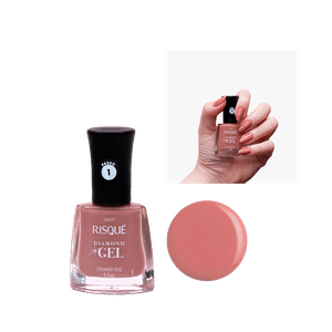 Esmalte Risqué Diamond Gel Espumante Rosé