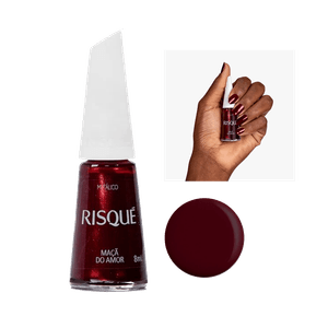 Esmalte Risqué Metálico Maçã do Amor