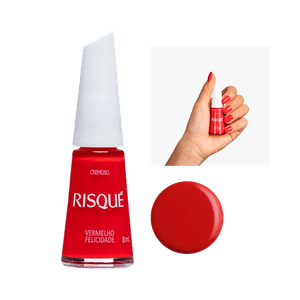 Esmalte Risqué Vermelho Felicidade