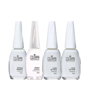 Kit Esmaltes Colorama Cremoso Tons Claros