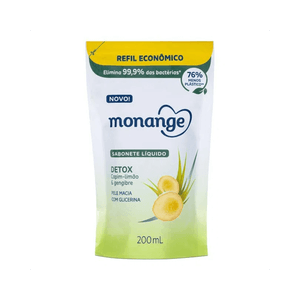 Sabonete Líquido Monange Detox Refil 200ml