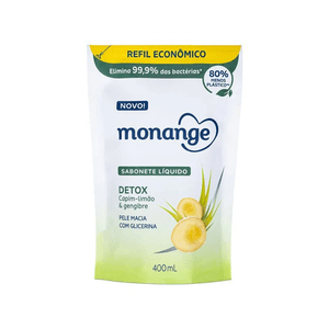 Sabonete Líquido Monange Detox Refil 400ml