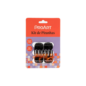 Kit ProArt Piranhas de Cabelo 4 uni Sortidos