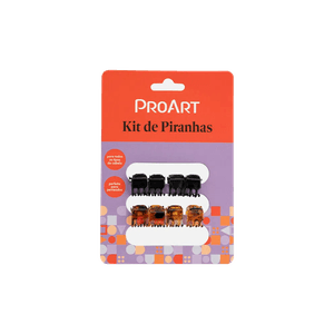 Kit ProArt Piranhas de Cabelo 8 uni Sortidos