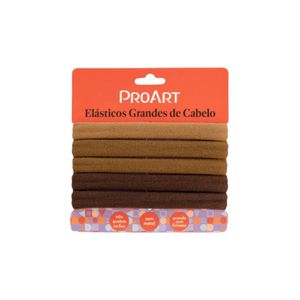 Elásticos Grande de Cabelo ProArt 5 unidades Marrom