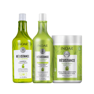 Kit Inoar Résistance Fibra de Bambu Trio Super (3 Produtos)