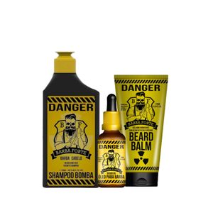 Kit Barba Forte Danger (3 Produtos)