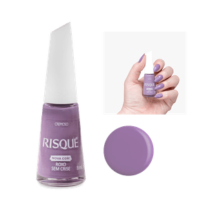 Esmalte Risqué Cremoso Roxo Sem Crise