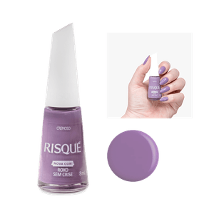 Esmalte Cremoso Risqué Roxo Sem Crise