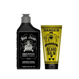 Kit Barba Forte Shampoo Don Juan + Balsamo Danger