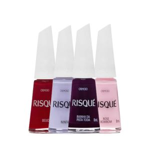 Kit Risqué Esmaltes Cremoso Cores Sortidas N°11 (4 Produtos)