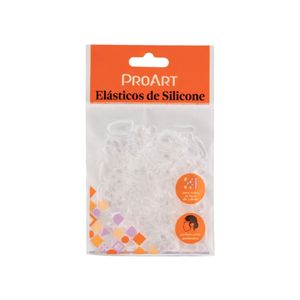 Elástico de Silicone para Cabelo ProArt Tamanho P 200 Unidades Transparente