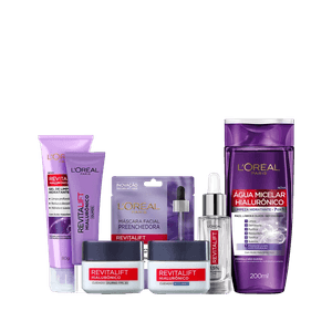 Kit L’Oreal Paris Facial Hialurônico (7 Produtos)
