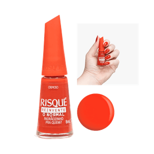 Esmalte Risqué Reinvente Vermelho Cremoso Padrãozinho pra Quem?