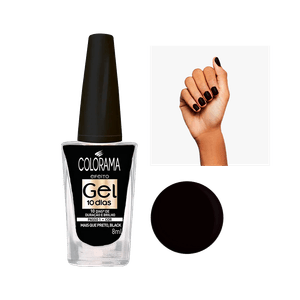 Esmalte Colorama Efeito Gel Mais Que Preto Black