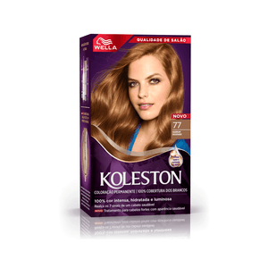 Coloração Permanente Koleston Marrom Dourado 77