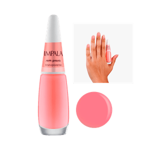Esmalte Impala Transparente A Cor da Sua Moda Sem Pressa