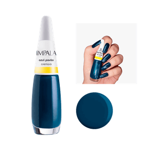 Esmalte Impala Cremoso A Cor da Sua Moda Azul Pavão