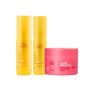 Kit Wella Professionals Invigo Sun + Máscara Capilar Invigo Brilliance