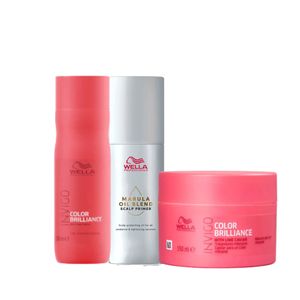 Kit Wella Professionals Invigo Color Brilliance + Óleo Marula Blend Primer