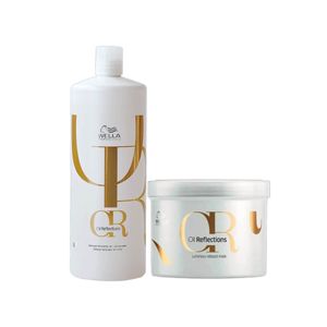 Kit Wella Professionals Oil Reflections Shampoo 1000ml + Máscara de Tratamento 500ml