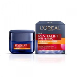 Creme L'Oréal Paris Revitalift Pro Retinol Cuidado Diurno FPS20 Antirrugas 49g