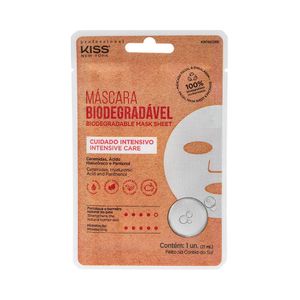 Máscara Facial Biodegradável Cuidado Intensivo Kiss New York