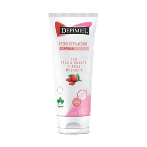 Creme Depilatório Depimiel Corporal com Argila Branca e Rosa Mosqueta 120g