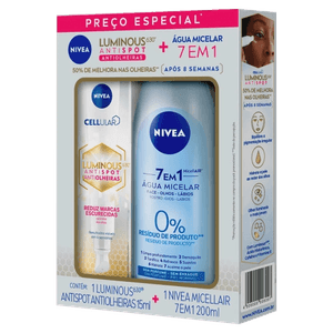 Kit Creme Nivea Cellular Luminous 630º 15ml + Água Micelar Nivea 200ml