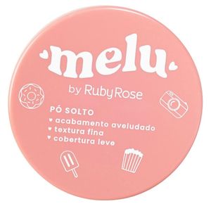 Pó Solto Facial Ruby Rose Melu Rr8523