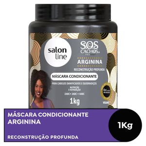 Máscara Salon Line Condicionante SOS Cachos Arginina 1kg