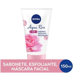 Sabonete Facial Nivea 3 em 1 Aqua Rose 150ml