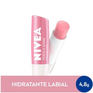 NIVEA Hidratante Labial Pérola Shine Hidratação Profunda 4,8g