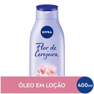 NIVEA Óleos Essenciais Flor de Cerejeira e Óleo de Jojoba Maciez e Brilho 400ml