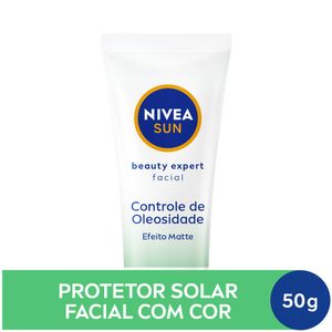 Protetor Solar Facial NIVEA SUN Beauty Expert Pele Oleosa FPS50 50g