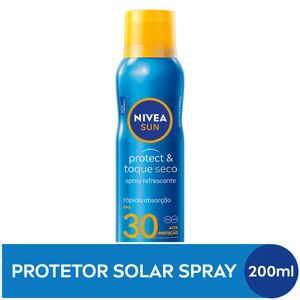 NIVEA SUN Protetor Solar Spray Protect & Toque Seco FPS30 200ml