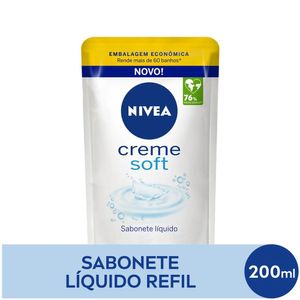 NIVEA Sabonete Líquido Creme Soft Refil 200ml