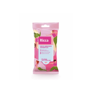 Lenços Ricca Antissépticos Yoga 10 unidades Rosa R:3800