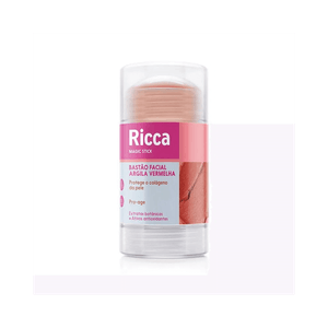 Bastão Facial Ricca Argila Vermelha 3806