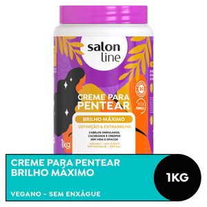 Creme Para Pentear Brilho Máximo Salon Line 1kg