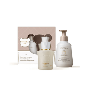 Kit Eudora Baby Meu 1º Presente Sabonete Líquido 200ml + Água de Colônia 100ml