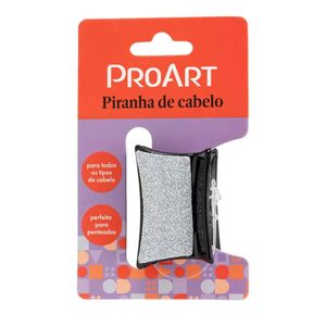 Presilha de Cabelo Proart Com Brilho Prata