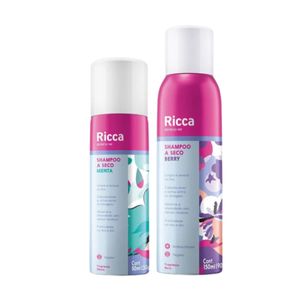 Kit Shampoo a Seco Ricca ShakeBerry Berries 150ml + Shampoo a Seco Menta 50ml