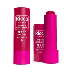 Protetor Solar Labial Ricca FPS15 Melancia