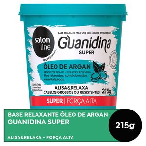 Guanidina Óleo de Argan Super Alisa e Relaxa Salon Line 215g