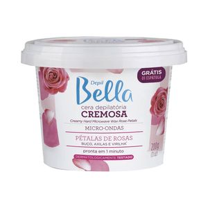 Cera Depilatória Depil Bella Cremosa Micro-ondas Pétalas de Rosas 200g