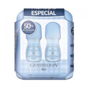 Pack Desodorante Roll-On Giovanna Baby Blue 50ml (2 Unidades)