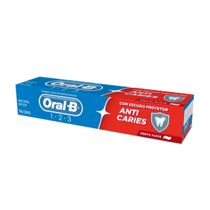 Creme Dental Oral-B 123 Anticáries Menta Suave 70g